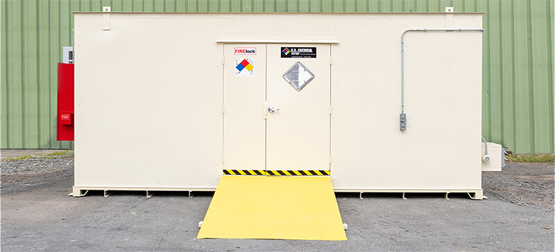 rentals and temporary hazmat storage buildings