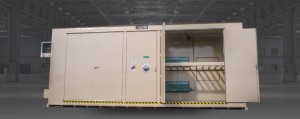 safety outdoor storage locker cabinet building from U.S. Chemical Storage which stores paint and other flammable materials