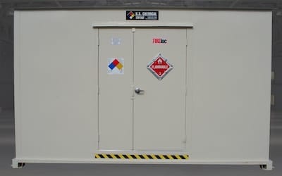 Storage unit for flammable liquids