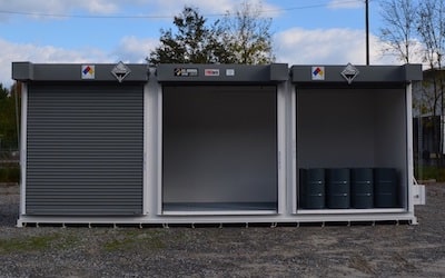 Flammable and combustible chemicals storage unit