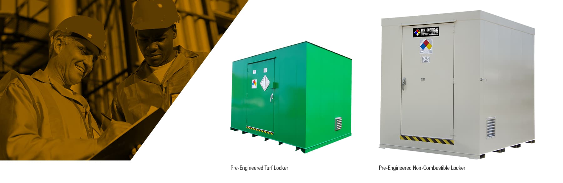 U.S. Chemical Storage pre-engineered chemical storage lockers