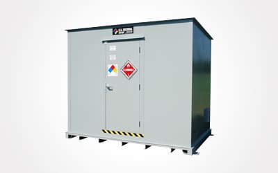 Flammable chemical storage locker