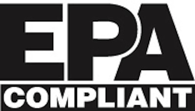 Boldface black letters displaying the phrase EPA compliant