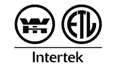Black text displaying the logos for Warnock Hersey Intertek
