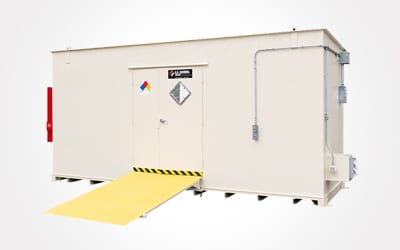 Rental chemical storage unit