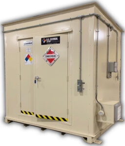 Small Lithium Ion Battery Storage Building for Military Application