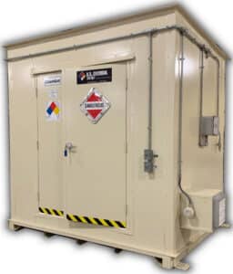 Small Lithium Ion Battery Storage Building for Military Application