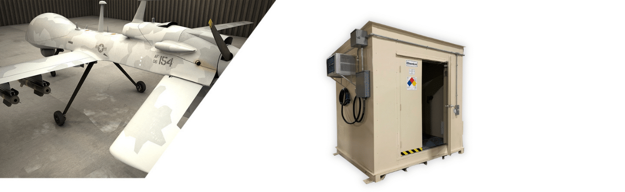 A U.S. Chemical Storage lithium battery storage building