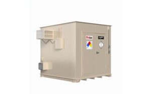 FL0909 Small sized lithium ion battery building - angled view 1