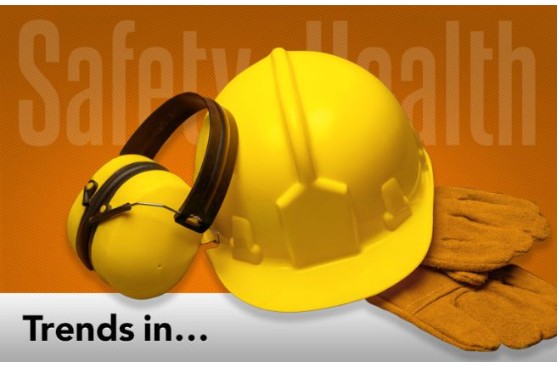 Hard hat, ear protection, and safety gloves